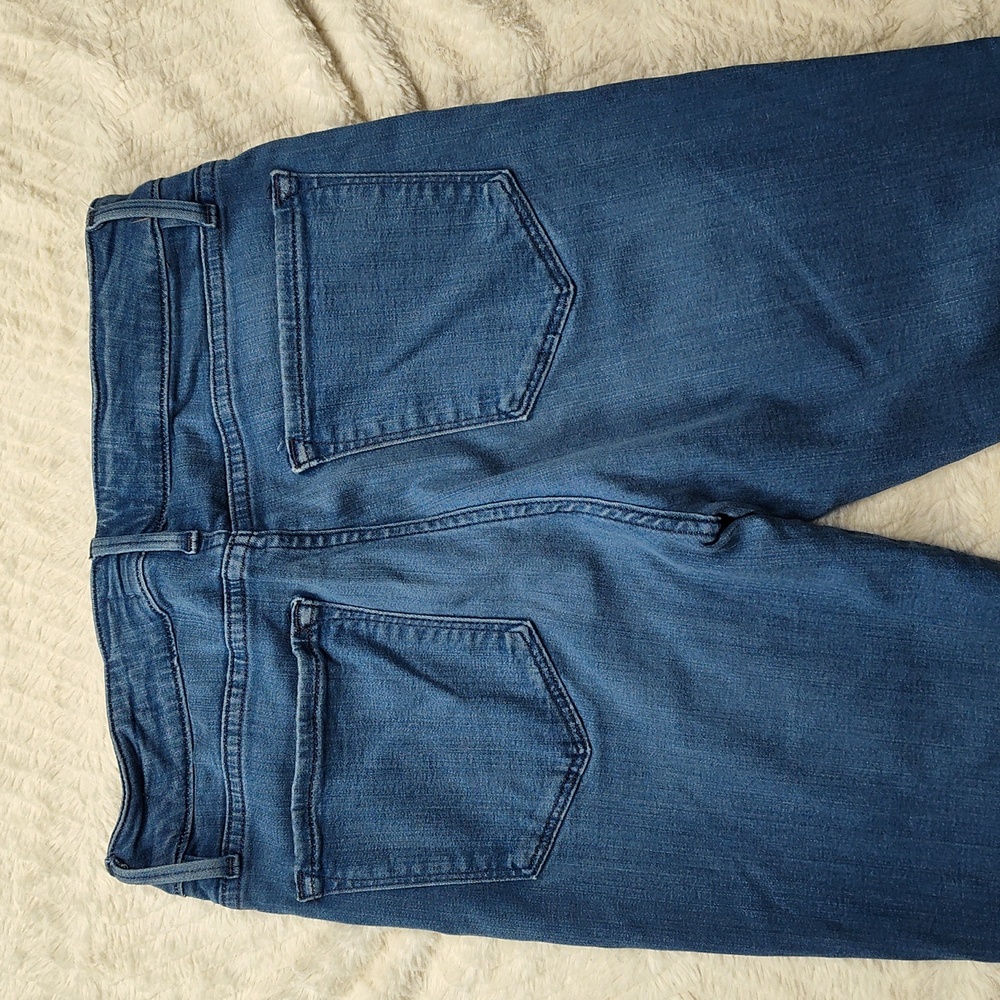 Frame Women's Denim Blue Jean Le Crop Mini Boot Medium Wash Size 28 - Picture 7 of 10